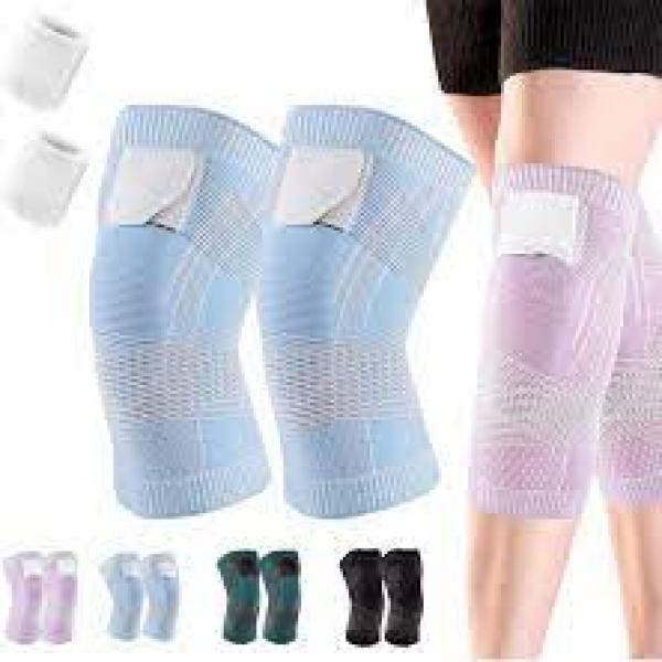 Knee Compression Sleeve With Patella Stabiliser Straps